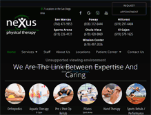 Tablet Screenshot of nexuspt.com